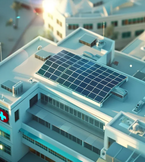 hospital-rooftop-equipped-with-solar-panels